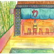 Mi Proyecto del curso: Ilustración en acuarela con influencia japonesa . % Irasema Tane Vázquez Ortiz tarafından hazırlanan Çizim projesi - 07.06.2020