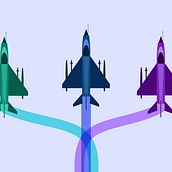 Mig 21-Bis Animation Study (After Effects). Animation, 2D Animation, and Motion Graphics project by Michael Carvalho - 07.06.2020