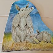 Armadillos. Un proyecto de Pintura a la acuarela de Shirley Tate - 07.05.2020