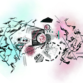 Abstract Doodle. Un proyecto de Ilustración digital de Shirley Tate - 19.01.2020