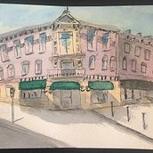 My project in Architectural Sketching with Watercolor and Ink course. Un progetto di Pittura ad acquerello di bernadette92 - 06.07.2020