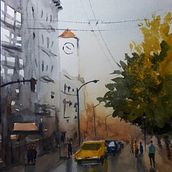 Mi Proyecto del curso: Paisajes urbanos en acuarela . % GUILLERMO DURANTE tarafından hazırlanan Sulubo, Ve a Resim projesi - 07.06.2020