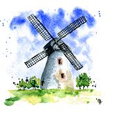 Paisajes. Un proyecto de Bellas Artes, Ilustración tradicional y Pintura a la acuarela de Ane Garal - 06.07.2020