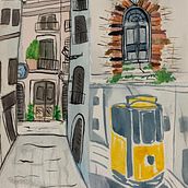Meu projeto do curso: Paisagens urbanas em aquarela. Watercolor Painting project by Pamela Andrade - 07.06.2020