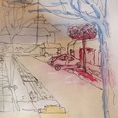 Mi Proyecto del curso: Dibujo arquitectónico con acuarela y tinta. Un progetto di Architettura di Mariángeles Bonifazi - 06.07.2020