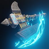 Hacha rúnica enana . 3D, Dan desain 3D proyek oleh Juan Carlos Canales - 06.01.2020