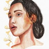 Mi Proyecto del curso: Retrato ilustrado en acuarela. Concept Art project by julieta_sgo - 07.07.2020