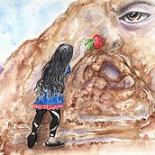 Changfamei (La hermana menor de los cabellos largos) es un cuento tradicional chino, de la nacionalidad dong. Puden leerlo en la siguiente liga. Es el penúltimo de la serie.https://www.um.es/tonosdigital/znum10/secciones/tri-cuentos.htm. Ilustração tradicional e Ilustração infantil projeto de Rocío Duque - 07.07.2020