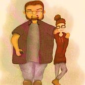 Amigos. Un proyecto de Ilustración vectorial de Lorena Jáuregui - 25.04.2020