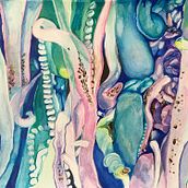My project in Negative Watercolor Painting for Botanical Illustration course. Watercolor Painting project by Caroline Von Broembsen - 07.14.2020
