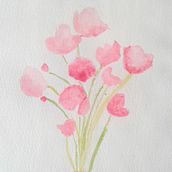 Flor~ 🌷. Watercolor Painting project by cnavarro_5 - 07.07.2020