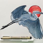 My project in Experimental Watercolor Techniques for Beginners course. Drawing project by vexta11 - 07.08.2020