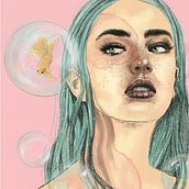 My project in Illustrated Portraits with Procreate course. Artistic Drawing project by Jolin Qutub - 07.10.2020