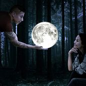fotomontaje luna. Photographic Composition project by Anwar Bravo - 07.08.2020