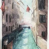My project in Architectural Sketching with Watercolor and Ink course. Architectural Illustration, and Watercolor Painting project by Stephanie Dower - 07.08.2020