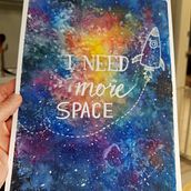 Espacio..... Watercolor Painting project by claudia cabanillas - 07.13.2020