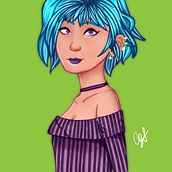 My project in Female Character Portraits in Procreate course. Digital Illustration project by constanza_gerez_frank - 07.09.2020
