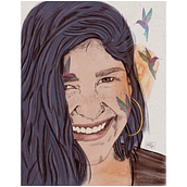 Mi Proyecto del curso: Retrato ilustrado con Procreate. Projekt z dziedziny Ilustracja c i frowa użytkownika Natalia Sierra - 09.07.2020