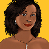 My project in Female Character Portraits in Procreate course. Digital Illustration, Digital Painting, and Portrait Drawing project by mariapaula_saba - 07.09.2020
