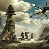 Mi Proyecto del curso: Matte Painting: creando mundos fotorrealistas. Un projet de Composition photographique, Dessin numérique et Illustration numérique de Edgar Gómez - 09.07.2020
