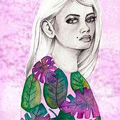 Mi Proyecto del curso: Retrato con lápiz, técnicas de color y Photoshop. Traditional illustration project by Beatriz Collado - 07.09.2020