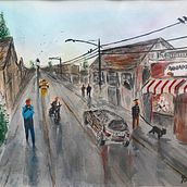 My project in Urban Landscapes in Watercolor course. Un proyecto de Dibujo artístico de yanitzatrosel - 09.07.2020