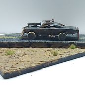 Diorama de Nombre "De un Padre a un Hijo - Una historia de Gaslands". Un proyecto de Art to y Pintura acrílica de Jose Bobadilla - 15.06.2020