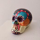Mi Proyecto del curso: Calavera con inspiración folk. Un progetto di Artigianato e Ceramica di Carlos Mario Rodríguez - 09.07.2020