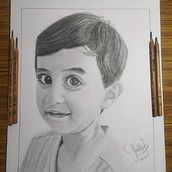 Mi Proyecto del curso: Retrato realista con lápiz de grafito - Mi sobrino Martin. Ein Projekt aus dem Bereich Bleistiftzeichnung, Artistische Zeichnung und Realistische Zeichnung von Camilo Zamora - 09.07.2020