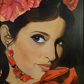 Retrato "Alma Gitana" Ein Projekt aus dem Bereich Malerei und Ölmalerei von Miluska Bravo A. - 10.07.2020