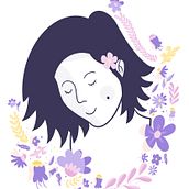 Mi Proyecto del curso: Retrato ilustrado con elementos botánicos. Un progetto di Disegno di ritratti e Illustrazione tradizionale di camifran_diaz - 10.07.2020
