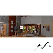 Sala de Finca de descanso. Architecture, 3D Design, Interior Design, Industrial Design, and 3D Modeling project by Yeisson Molina - 07.15.2020