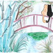 Mi Proyecto del curso: Ilustración en acuarela con influencia japonesa. Artistic Drawing, and Traditional illustration project by Camila Zalazar - 07.10.2020