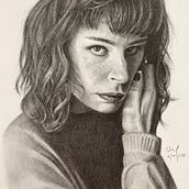 Realistic Portrait final project . Pencil Drawing project by Lau Chooi Ling - 07.10.2020