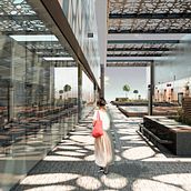 Exterior comercial. 3D, Architecture, 3D Design, Infographics, and 3D Modeling project by Claudia García San Millán - 07.10.2020