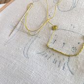 My project in Introduction to Raised Embroidery course. Embroider project by Malin Flynn - 05.28.2020