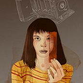Poyecto Final de Acuarela digital. La chica de las fotos. Traditional illustration, Digital Illustration, and Watercolor Painting project by blessarrg - 07.10.2020