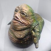 El verdadero Jabba de Kenner The Power of the Force. Un progetto di Pittura acrilica e Art toy di Miguel Vaca - 11.07.2020