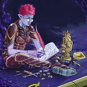 Arcane Engineer in the Underdark. Character Design, and Digital Illustration project by Phill Sididis - 07.11.2020