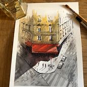 My project in Architectural Sketching with Watercolor and Ink course. Ilustração arquitetônica, e Pintura em aquarela projeto de patrickheisel - 11.09.2020