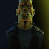 Frankestein free exercise concept. . 3D, Concept Art, Design de personagens 3D, e Modelagem 3D projeto de Juanda Ramirez - 09.07.2020