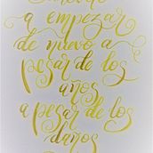 Mi Proyecto del curso: Principios de la caligrafía con brush pen . % Valentina Quezada Agüero tarafından hazırlanan Harfler projesi - 07.20.2020