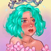 Mi Proyecto del curso: Amatista. Portrait Drawing project by Estefania Zuñiga Labra - 07.12.2020