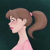 Self Portrait. Digital Illustration project by Sharon Krisanovski - 07.12.2020