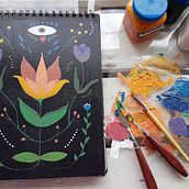 Mi Proyecto del curso: Introducción a la ilustración floral con acrílico. Projekt z dziedziny Trad, c, jna ilustracja, Malarstwo akr i lowe użytkownika m_soledad20 - 11.07.2020