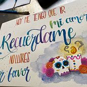 Mi Proyecto del curso: Caligrafía con pinceles de agua para principiantes. Calligraph, Creativit, and Lettering project by Gabriela Martínez - 07.12.2020