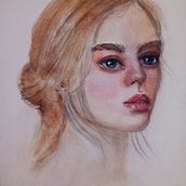 Meu projeto do curso: Retrato em aquarela a partir de uma fotografia. Drawing project by Tatiana Moura - 07.13.2020