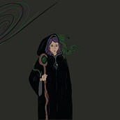My first personal proyect in Procreate: my dnd character Onelia. Digital Drawing project by Carmen Delgado - 07.13.2020