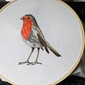 Mi Proyecto del curso: Pintar con hilo: técnicas de ilustración textil. Un proyecto de Bordado de Maria Isabel Carrera - 13.07.2020