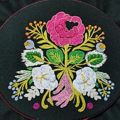 Mi Proyecto de el curso: Técnica de bordado con paso atrás. Een project van Borduurwerk van Martha Garcia - 14.07.2020